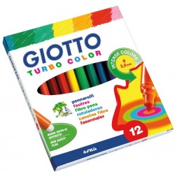Фломастеры детские 12 цветов GIOTTO, артикул 416000