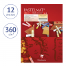 Блокнот для пастели 12 листов Pastelmat, 30х40 см, 360 гр/м2, бархат, цветной блок, артикул 96018