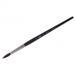 Кисть №10 Белка, круглая, серия Маэстро, длинная ручка, артикул 101010