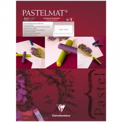 Блокнот для пастели 12 листов Pastelmat, 30х40 см, 360 гр/м2, бархат, белый, артикул 96029