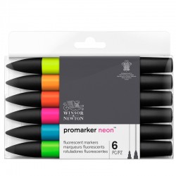 Маркер на спиртовой основе набор 6 цветов Promarker, Яркие цвета, артикул 290136