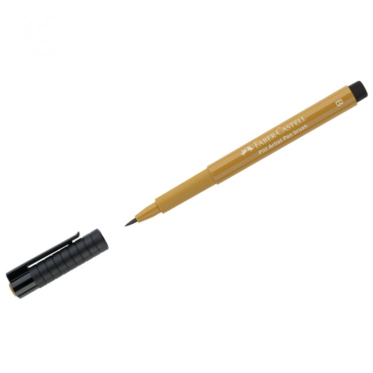 Капиллярная ручка №468 зелено-золотой PITT Artist Pen Brush, артикул 167468