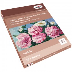 Набор для пластилинографии "Хобби. Флористика", 15 цветов, 390г, мастер-класс, артикул 2705202012