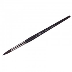 Кисть №12 Белка, круглая, серия Маэстро, длинная ручка, артикул 101012