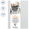 Блокнот/Скетчбук для маркеров 17х25 см,  32 листа,  220 гр/м2, склейка 1 сторона, Comic book, артикул 975197C