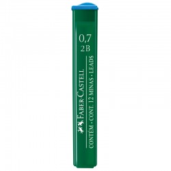 2B Грифели для механических карандашей "Polymer", 12шт., 0,7мм,  артикул 521702