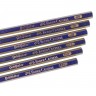  Гpaфические карандаши GOLDFABER 1221 набор  6 штук, ластик и пенал-тубус 195х45 Crystal в подарок