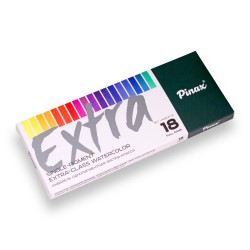 Акварель набор 18 цветов Пинакс Extra, артикул ECW2518-P-01