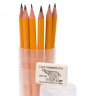  Гpaфические карандаши KOH-I-NOOR 1500 набор  6 штук, ластик и пенал-тубус 195х45 Crystal в подарок