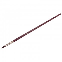 Кисть Синтетика №22 круглая, серия Вернисаж, длинная ручка, артикул 403022