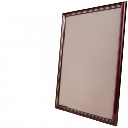 Рамка со стеклом 09х13 см, шир. 24 мм, деревянная, под красное дерево, БС 223 + комплект крепежа