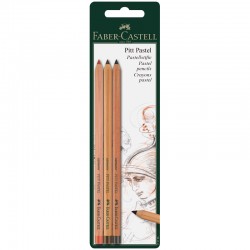 Пастельные карандаши   3 цвета PITT, в блистере, артикул 112797