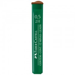 2H Грифели для механических карандашей "Polymer", 12шт., 0,5мм,  артикул 521512