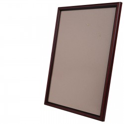 Рамка со стеклом 10х15 см, шир. 17 мм, деревянная, под красное дерево, БС 307 + комплект крепежа
