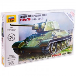Модель для сборки "Советский средний танк Т-34/76", масштаб 1:72