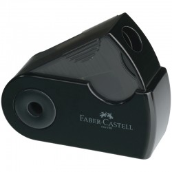 Точилка Faber-Castell пластиковая SLEEVE Mini, 1 отверстие, цвет черный, артикул 182710
