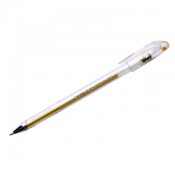 Ручка гелевая золото металлик, 0,7мм, артикул HJR-500GSM