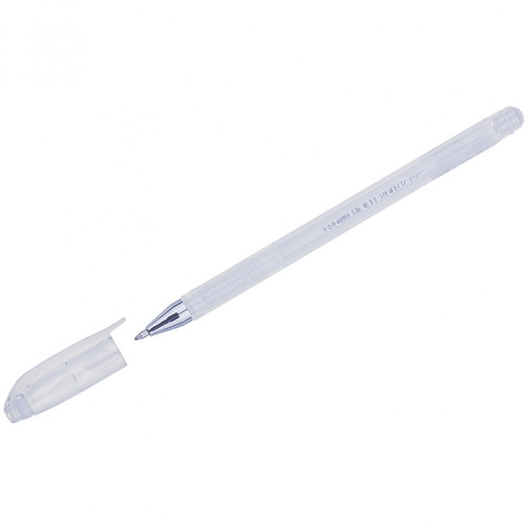Ручка гелевая пастель белая, 0,7мм, артикул HJR-500P