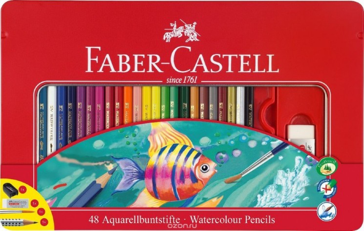 Акварельные карандаши 48 цветов COLOUR PENCILS, артикул 115933
