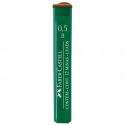 B Грифели для механических карандашей "Polymer", 12шт., 0,5мм,  артикул 521501