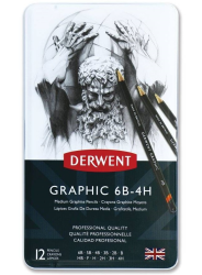 Карандаши графитные 12 штук Graphic, артикул D-34214