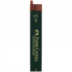 B Грифели для механических карандашей "Super-Polymer", 12шт., 0,5мм,  артикул 120501