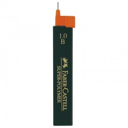 B Грифели для механических карандашей "Super-Polymer", 12шт., 1,0мм,  артикул 120901