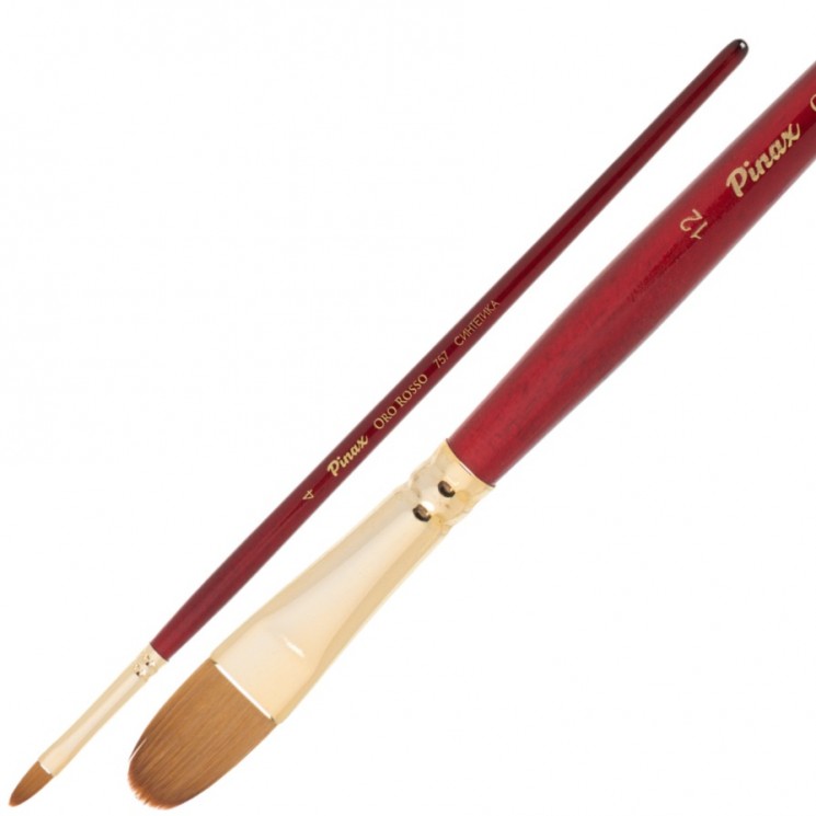Кисть Синтетика № 4 овальная, серия Oro Rosso, короткая ручка, артикул 757004