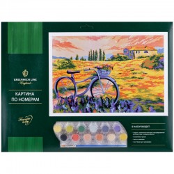 Картина по номерам "Летняя прогулка" A3, с акриловыми красками, картон, европодвес