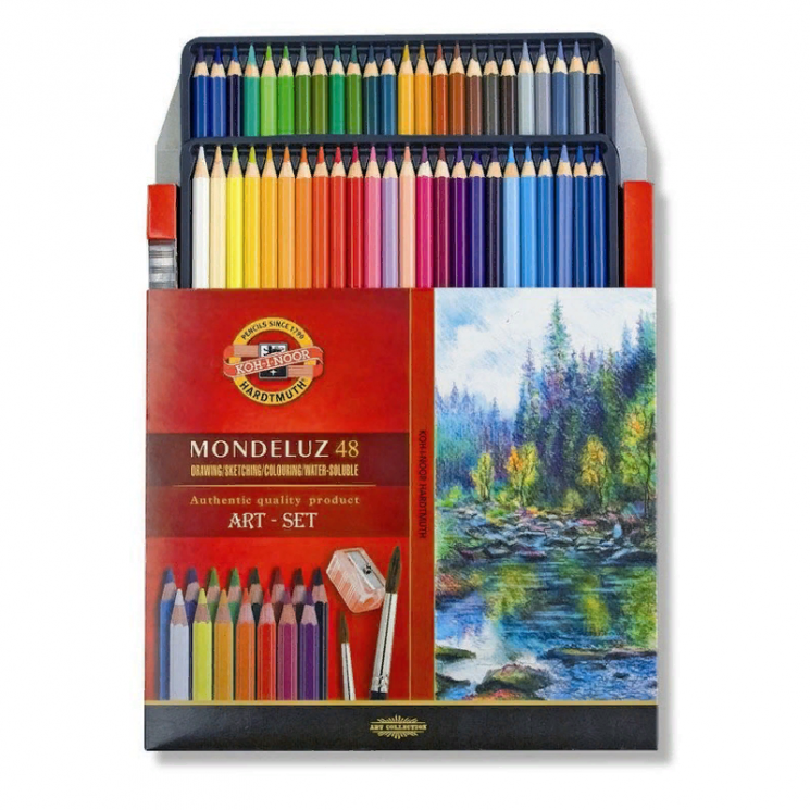 Акварельные карандаши 48 цветов Mondeluz, артикул 3713048001KZNV