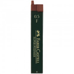 F Грифели для механических карандашей "Super-Polymer", 12шт., 0,5мм,  артикул 120510