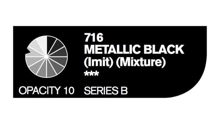 Акрил Cryla METAL BLACK (IMIT) №716