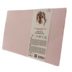Акварельная бумага  35х50 см 100% хлопок, 300 гр./м2, розовая, Лилия Холдинг, упаковка 5 листов