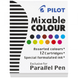 Картриджи с тушью Pilot "Parallel Pen" 12 цветов, 12шт., картонная коробка