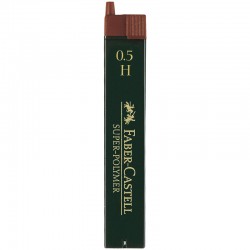 H Грифели для механических карандашей "Super-Polymer", 12шт., 0,5мм,  артикул 120511