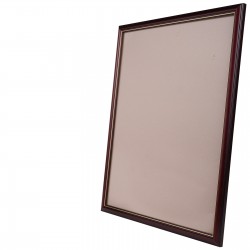 Рамка со стеклом 30х40 см, шир. 23 мм, деревянная, венге / золотой контур, БС 232 МД + комплект крепежа