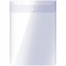  Папка-конверт на кнопке OfficeSpace  А4, вертикальная, 150мкм, прозрачная