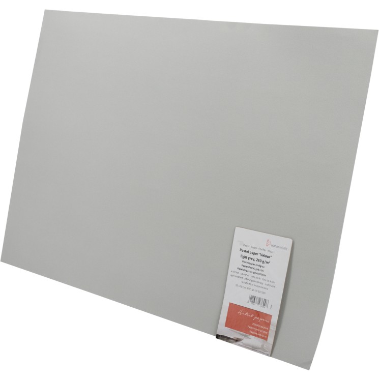 Бумага для пастели №609 серый светлый, Velour, 260г/м2, 50х70см