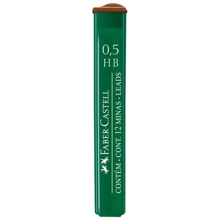 HB Грифели для механических карандашей "Polymer", 12шт., 0,5мм,  артикул 521500