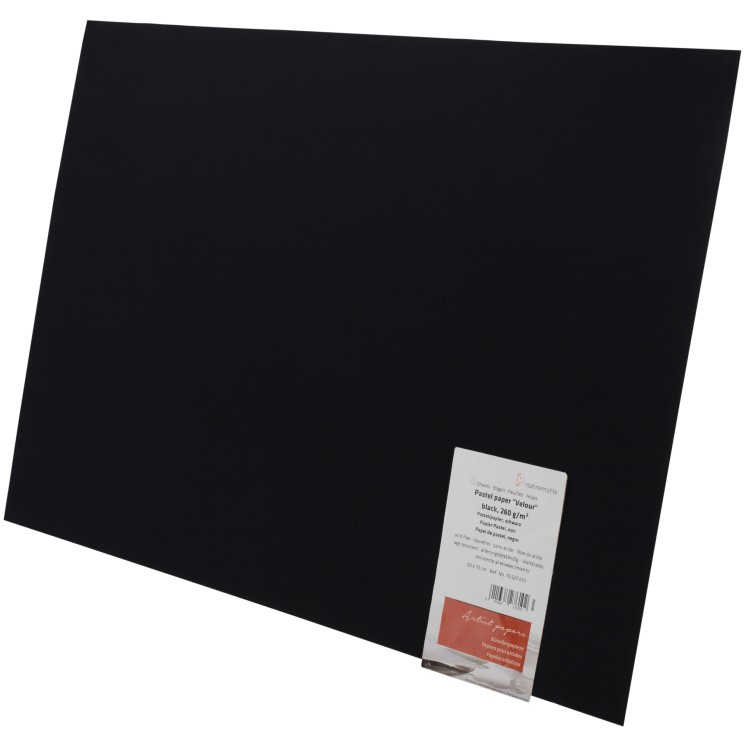 Бумага для пастели №610 черный, Velour, 260г/м2, 50х70см