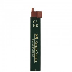 HB Грифели для механических карандашей "Super-Polymer", 12шт., 0,5мм,  артикул 120500