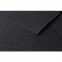Бумага цветная №170 чёрный, размер 50х65 см, Tulipe, 160 гр/м2, Clairefontaine, артикул 960170