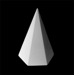 Геом.фигура Пирамида 6-гранная, h=21 см, Экорше, артикул 30-304