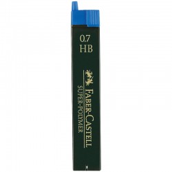 HB Грифели для механических карандашей "Super-Polymer", 12шт., 0,7мм,  артикул 120700