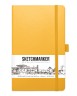 Блокнот/Скетчбук 13х21 см,  80 листов, 140 гр/м2, твердая обложка, Жёлтый, Sketchmarker, артикул 2314403SM