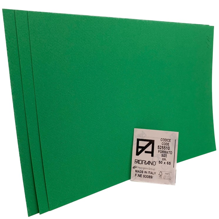 Бумага для пастели № 12 Зеленый, 3 листа 50х65 см.Tiziano, артикул FAB-52551012-3