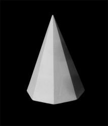Геом.фигура Пирамида 8-гранная, h=21 см, Экорше, артикул 30-318
