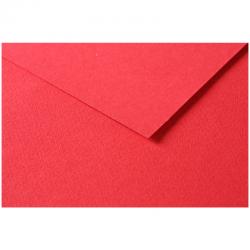 Бумага цветная №174 красный мак, размер 50х65 см, Tulipe, 160 гр/м2, Clairefontaine, артикул 960174