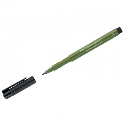 Капиллярная ручка №174 хром зеленый непрозрачный PITT Artist Pen Brush, артикул167476