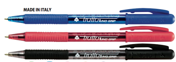 Ручка шариковая TRATTO, цвет чернил: фиолетовый, цветной корпус, артикул 822911